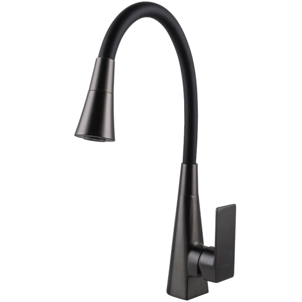 Смеситель для кухни Globus Lux Niagara с гибким изливом, ...