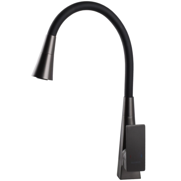 Смеситель для кухни Globus Lux Niagara с гибким изливом, ...