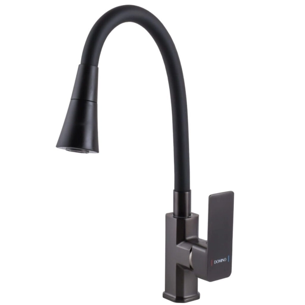Смеситель для кухни DOMINO Malibu DMM-203LM-GP-B01 с гиб ...