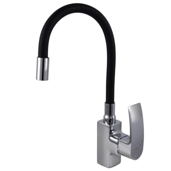 Смеситель для кухни DOMINO Rondo DND-203SR-SB с гибким и ...