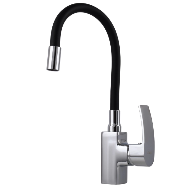 Смеситель для кухни DOMINO Rondo DND-203SR-SB с гибким и ...