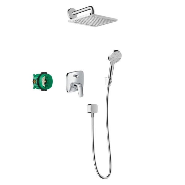 Душевая система Hansgrohe Crometta E 240 1jet скрытого м ...