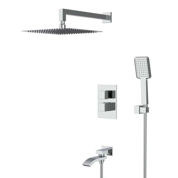 Душевая система Gappo G7107-40 с термостатом, латунь, хр ...