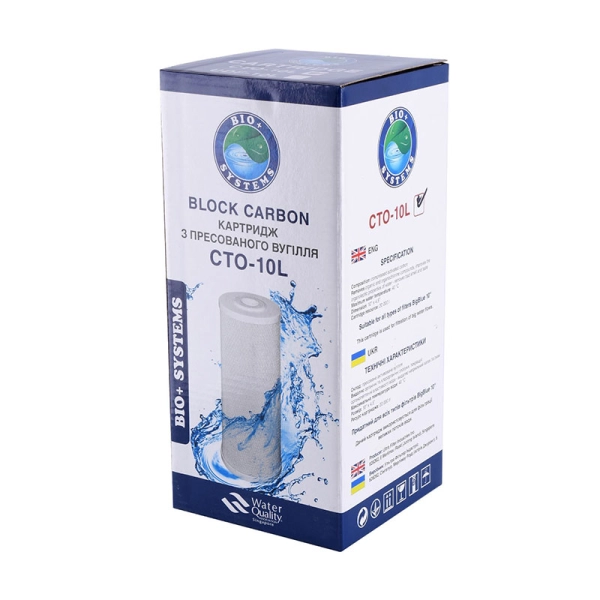 Картридж угольный прессованный Bio+ systems CTO-10L BigB ...