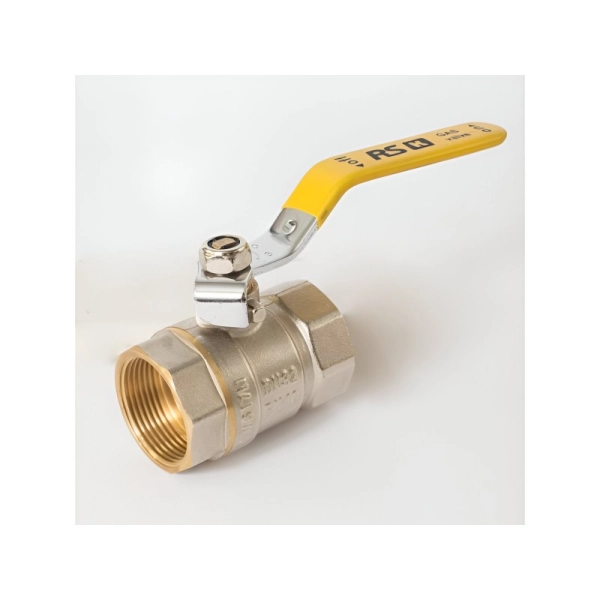 Кран шаровой 1/2" ВВ желтая ручка СW 617 Original RSk Ит ...