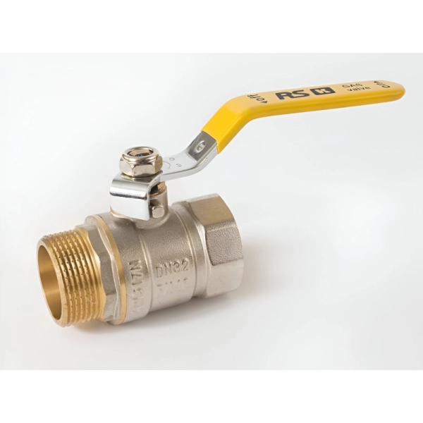 Кран шаровой 1 1/4" ЗВ желтая ручка СW 617 Original RSk  ...