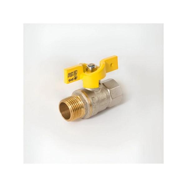 Кран шаровой 1" ЗВ желтая бабочка СW 617 Original RSk Ит ...