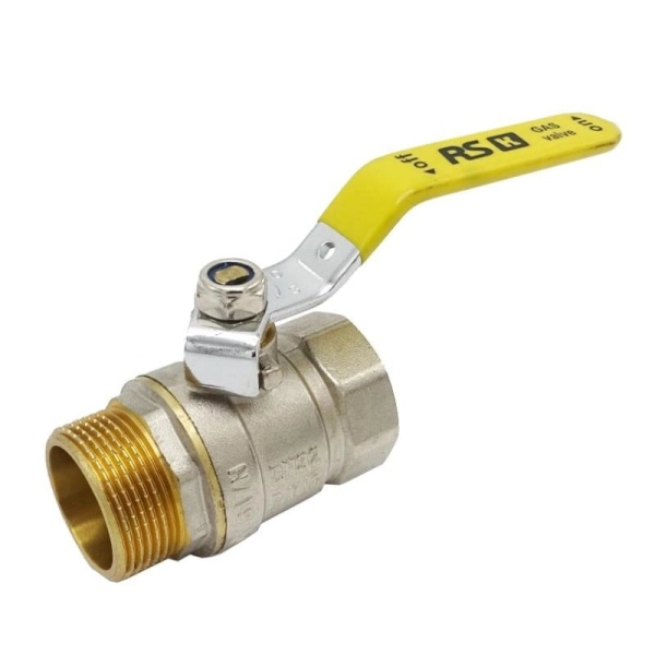 Газовый кран RSk 1 1/4″ ВН прямой, латунь (RS-kGV18-010)