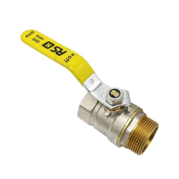 Газовый кран RSk 1 1/4″ ВН прямой, латунь (RS-kGV18-010)