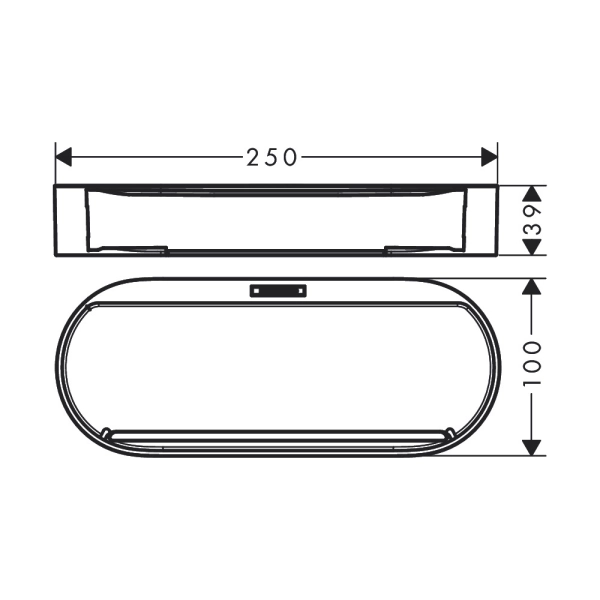 Набір аксесуарів HANSGROHE WALLSTORIS 27968670, чорний ( ...