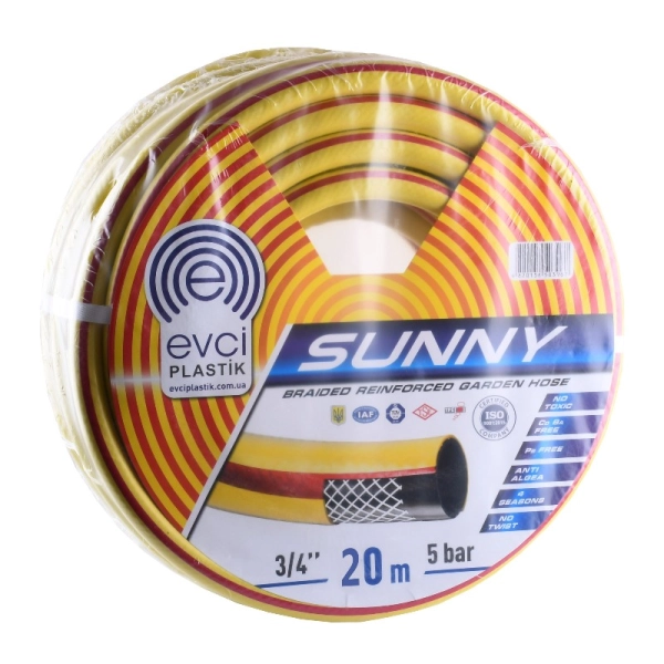 Шланг для полива EVCI Plastik Sunny НН 3/4"x3/4" (20 мм) ...