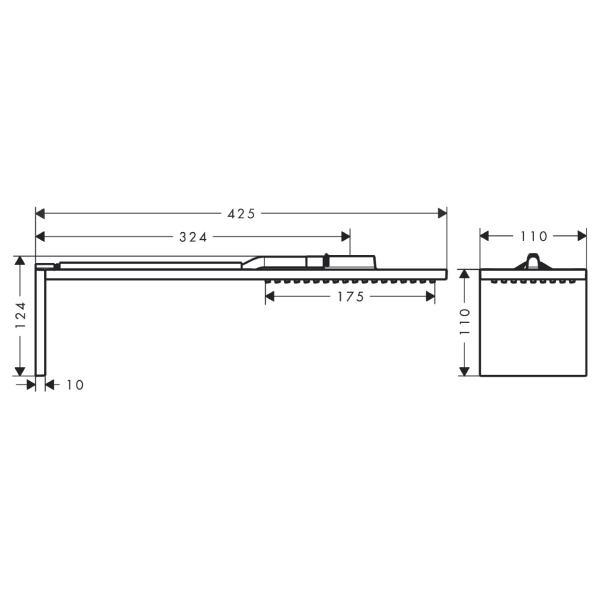 Лейка для верхнего душа Axor Shower Composition 175x110  ...